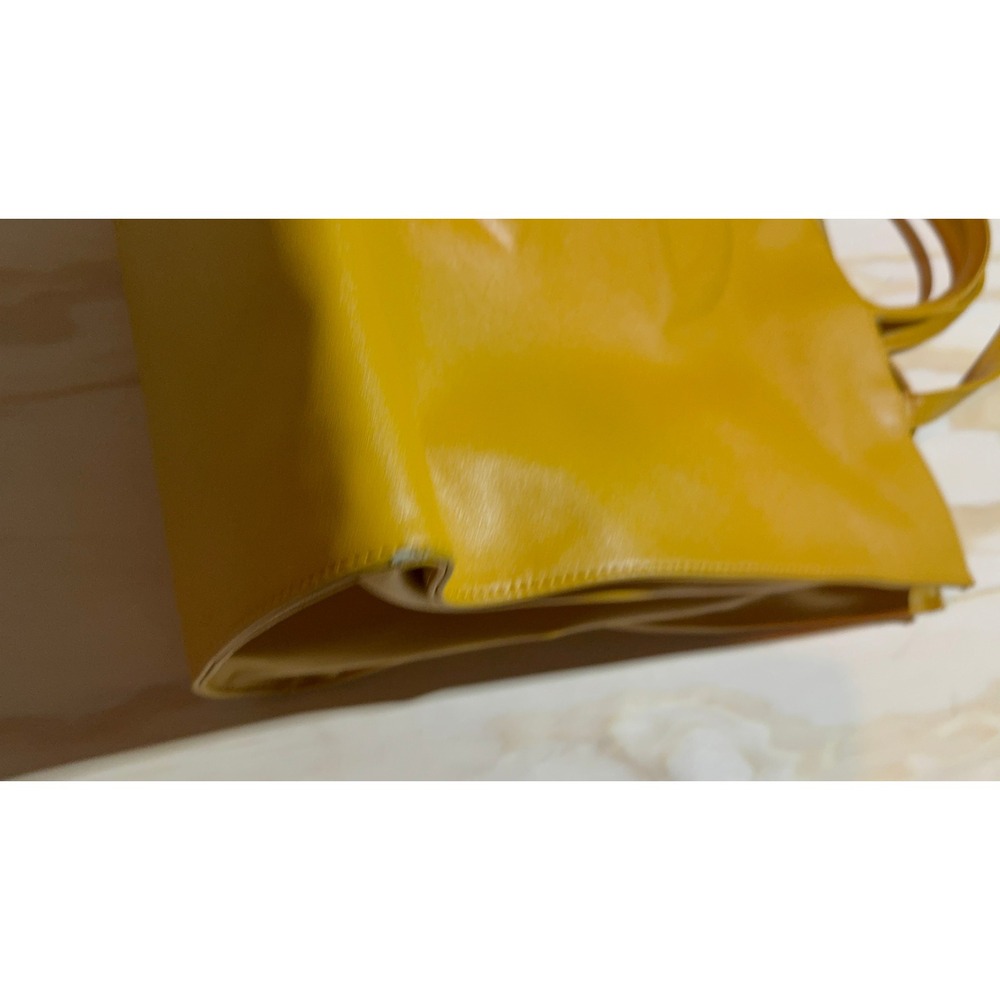 Telfar Shopping Bag Yellow Medium Tote‎ Leather - Picture 7 of 8